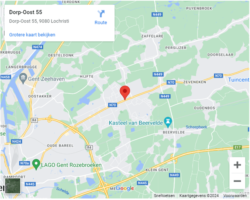 Google Maps afbeelding winkel Lochristi
