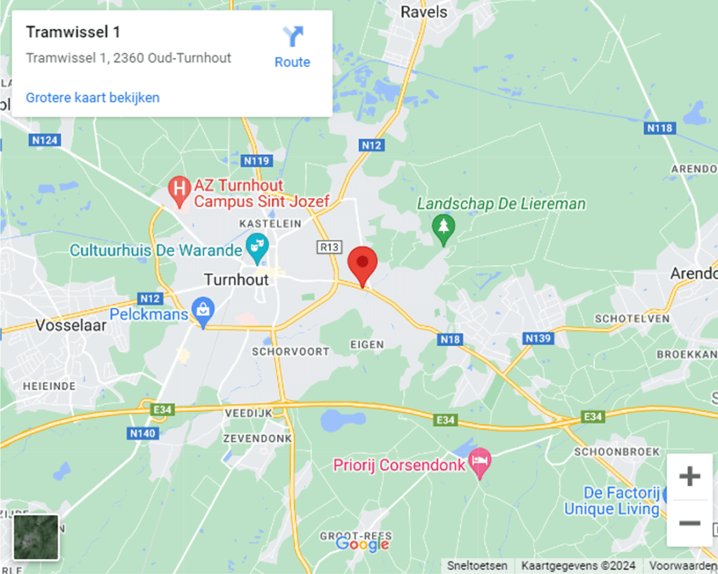Google Maps afbeelding winkel Oud-Turnhout (Tramwissel)