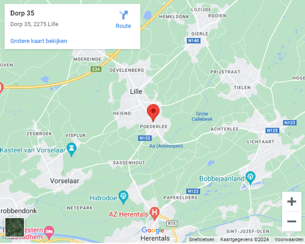 Google Maps afbeelding winkel Poederlee (Lille)