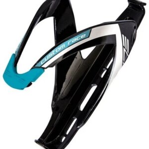 Elite Bidonhouder Custom Race+ Glossy Zwart Blauw