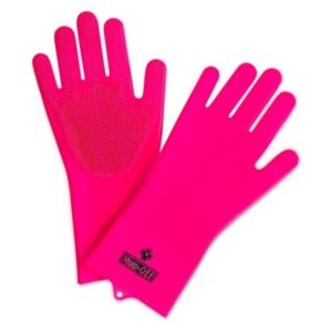 Muc-off schrobhandschoen pink m