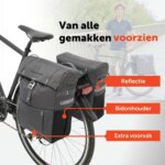 Dubbele fietstas New Looxs Vigo Racktime - 37L