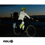 Agu tech rain jacket commuter women reflection bla