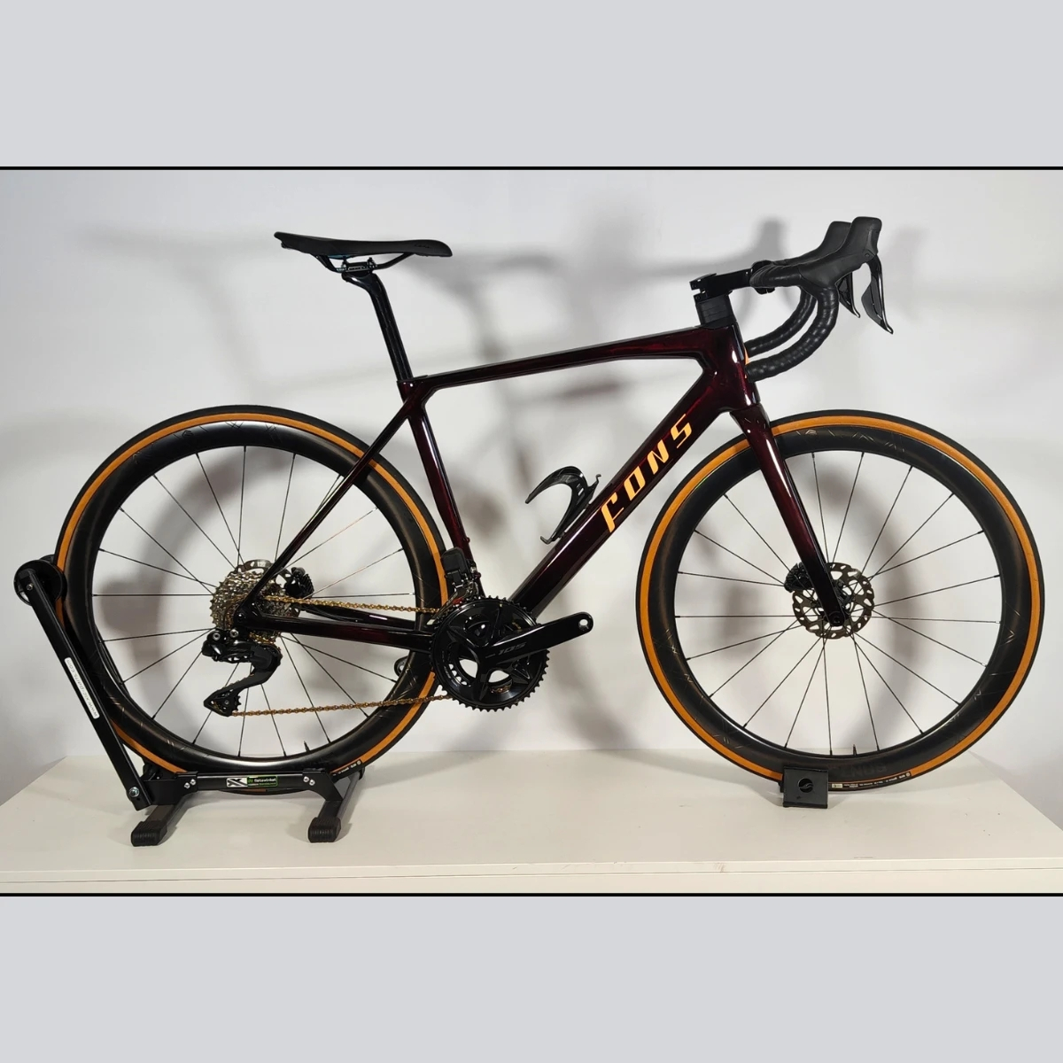 Fons Strada Evo Road - Burgundy Red